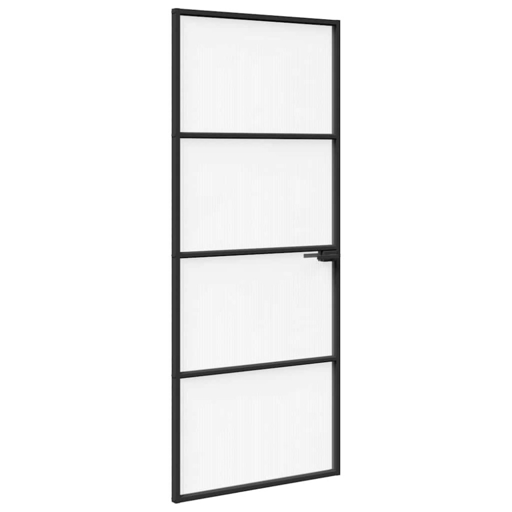 Produktbild för Hem dörr 83 x 201,5 x 3,5 cm Aluminium och Härdat Glas