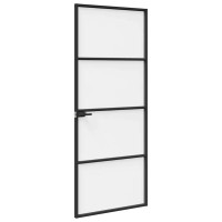 Produktbild för Hem dörr 83 x 201,5 x 3,5 cm Aluminium och Härdat Glas