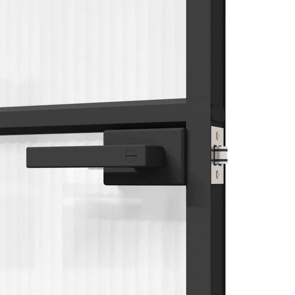 Produktbild för Hem dörr 93 x 201,5 x 3,5 cm Aluminium och Härdat Glas