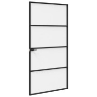 Produktbild för Hem dörr 102 x 201,5 x 3,5 cm Aluminium och Härdat Glas