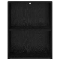 Produktbild för Hyllsystem Svart Ek 60 x 30 x 76.5 cm Konstruerat trä