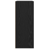 Produktbild för Hyllsystem Svart Ek 60 x 30 x 76.5 cm Konstruerat trä