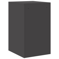 Produktbild för Arkivkåp med låda Svart 44 x 50 x 74,5 cm Kallvalsat Stål