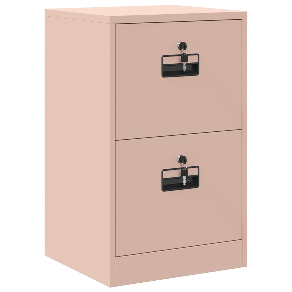Produktbild för Arkivkåp med låda Rosa 45,5 x 42 x 74,5 cm Kallvalsat Stål