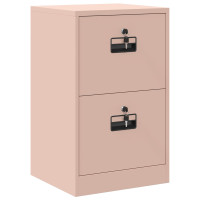 Produktbild för Arkivkåp med låda Rosa 45,5 x 42 x 74,5 cm Kallvalsat Stål