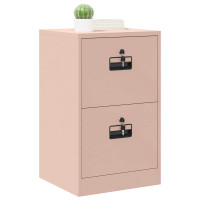 Produktbild för Arkivkåp med låda Rosa 45,5 x 42 x 74,5 cm Kallvalsat Stål