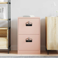 Produktbild för Arkivkåp med låda Rosa 45,5 x 42 x 74,5 cm Kallvalsat Stål
