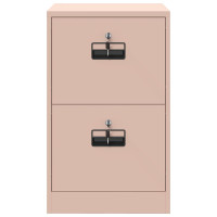 Produktbild för Arkivkåp med låda Rosa 45,5 x 42 x 74,5 cm Kallvalsat Stål