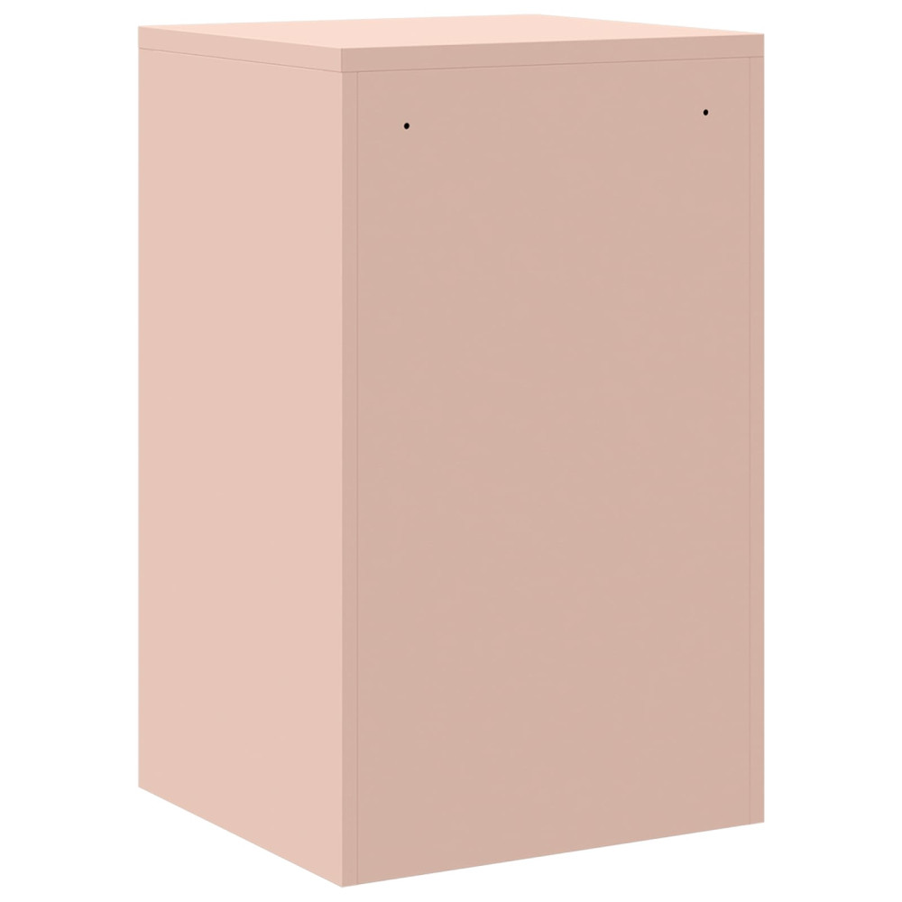 Produktbild för Arkivkåp med låda Rosa 45,5 x 42 x 74,5 cm Kallvalsat Stål