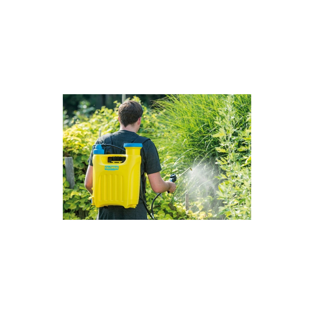 Produktbild för GLORIA Hobby 1200, Rygghängd trädgårdsspruta, 12 l, 12 l, Bl...