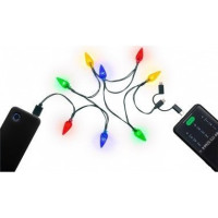 Produktbild för Goobay 60339, Fairy lights, Blå, Grön, Röd, Gul, Plast, IP20...