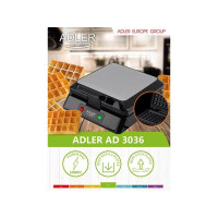Produktbild för Adler AD 3036 - våffeljärn