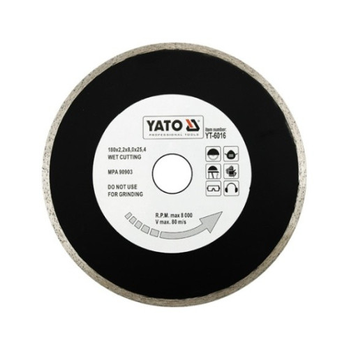 YATO Yato YT-6017, Klippskiva, Keramiska, Glas, Glazed tile, Pors...