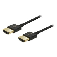 Produktbild för Delock Slim Premium - HDMI-kabel med Ethernet - 3 m