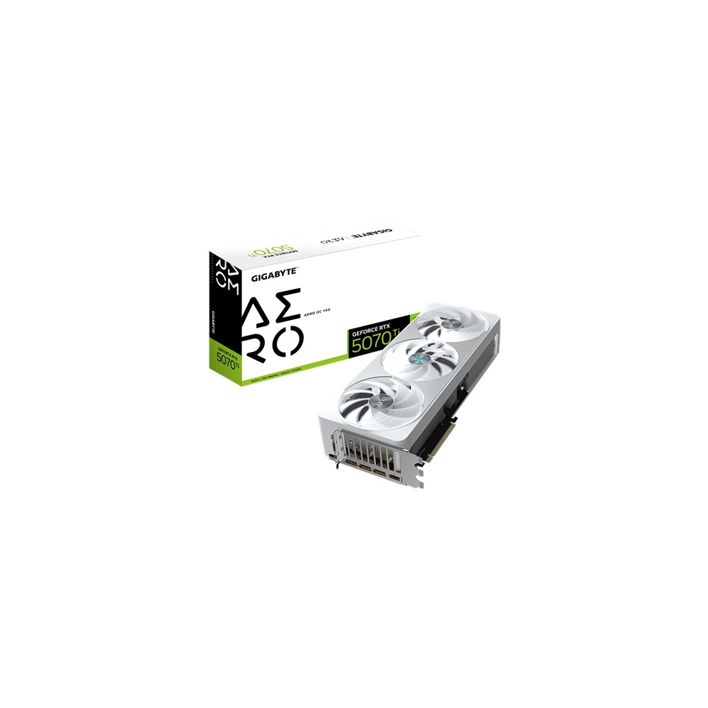 Produktbild för Gigabyte GeForce RTX 5070 Ti AERO OC 16G - grafikkort - GeForce RTX 5070 Ti - 16 GB