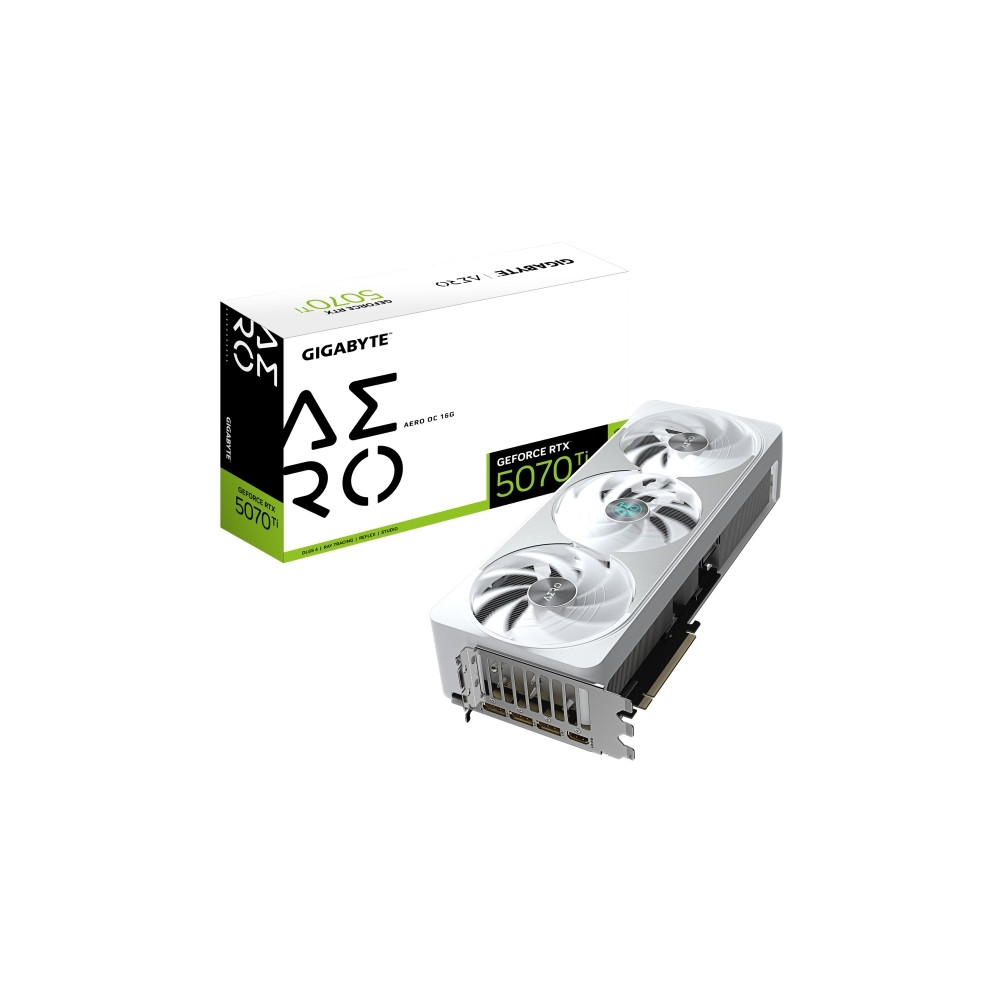 Produktbild för Gigabyte GeForce RTX 5070 Ti AERO OC 16G - grafikkort - GeForce RTX 5070 Ti - 16 GB