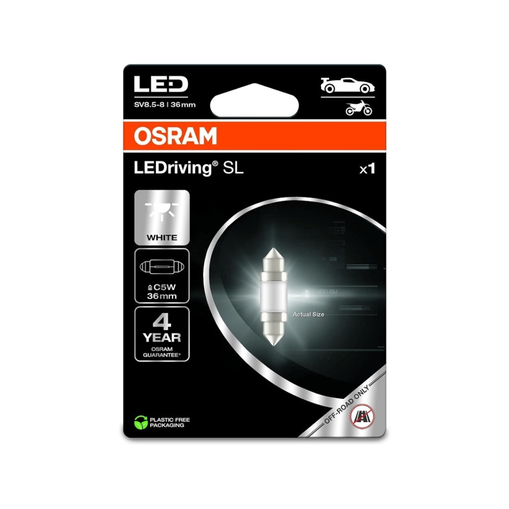 Produktbild för Osram LEDriving SL C5W 36mm 6000K 12V
