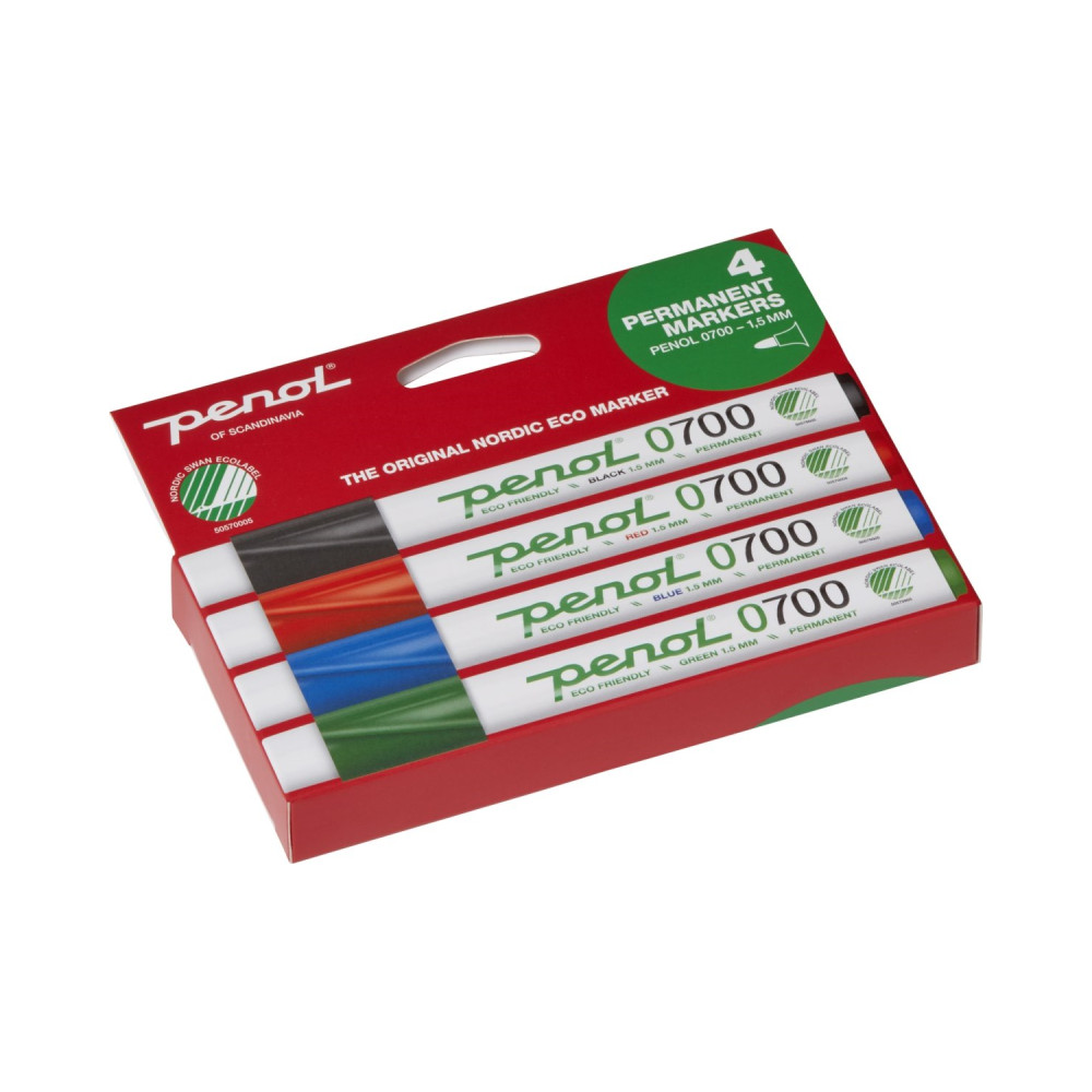 Produktbild för Marker Penol 0700 ass. färger 1,5 mm rund spets permanent