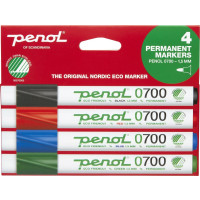 Produktbild för Marker Penol 0700 ass. färger 1,5 mm rund spets permanent
