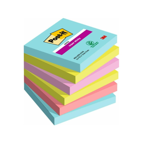 Post-it Post-it Super Sticky Notes Cosmic, 76mm x 76mm, 90 blad, pak...