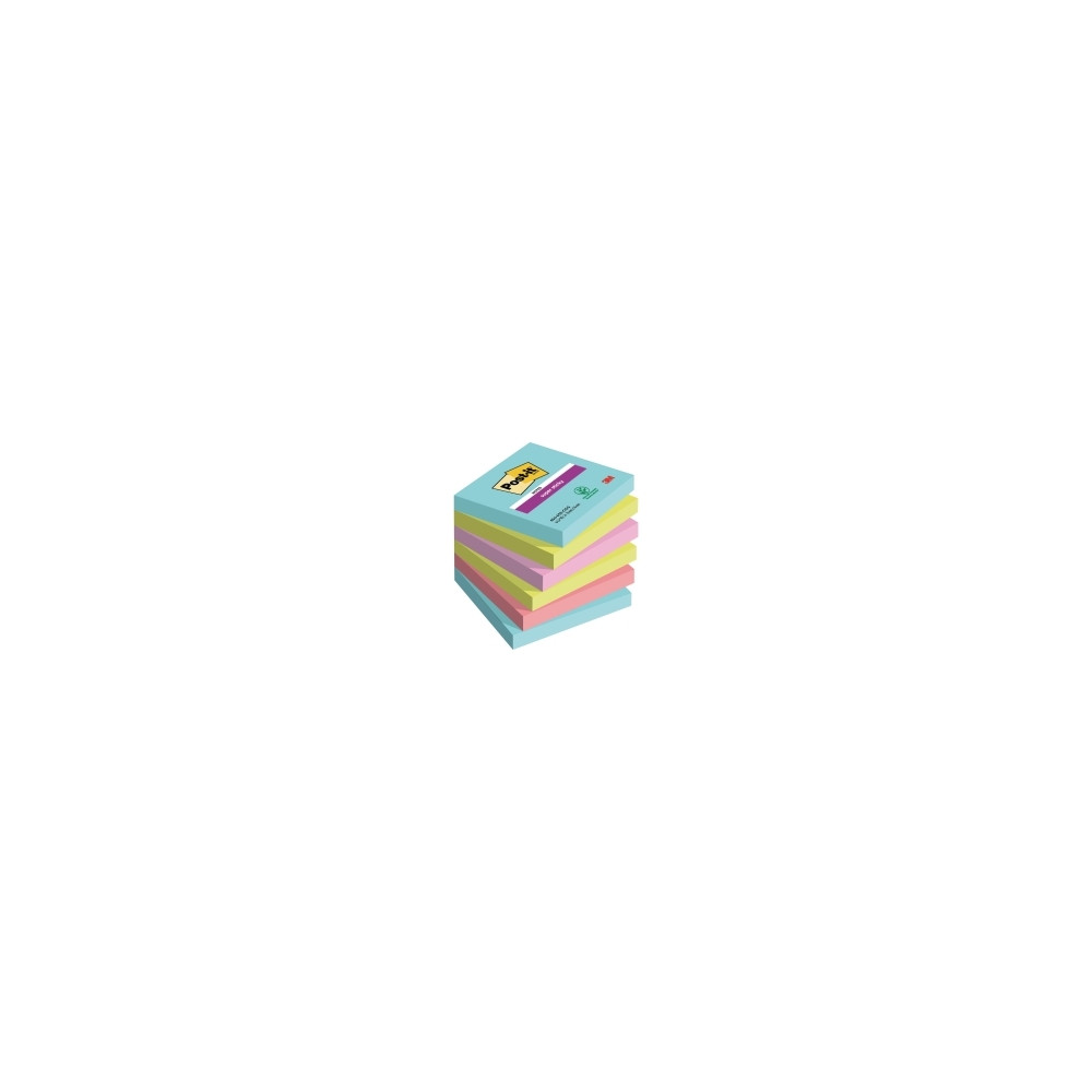 Produktbild för Post-it Super Sticky Notes Cosmic, 76mm x 76mm, 90 blad, pak...
