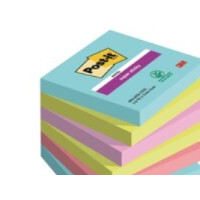 Produktbild för Post-it Super Sticky Notes Cosmic, 76mm x 76mm, 90 blad, pak...