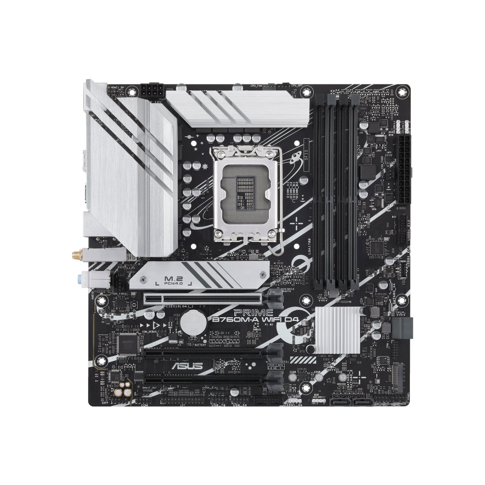 Produktbild för ASUS PRIME B760M-A WIFI D4 - moderkort - micro ATX - LGA1700-uttag - B760
