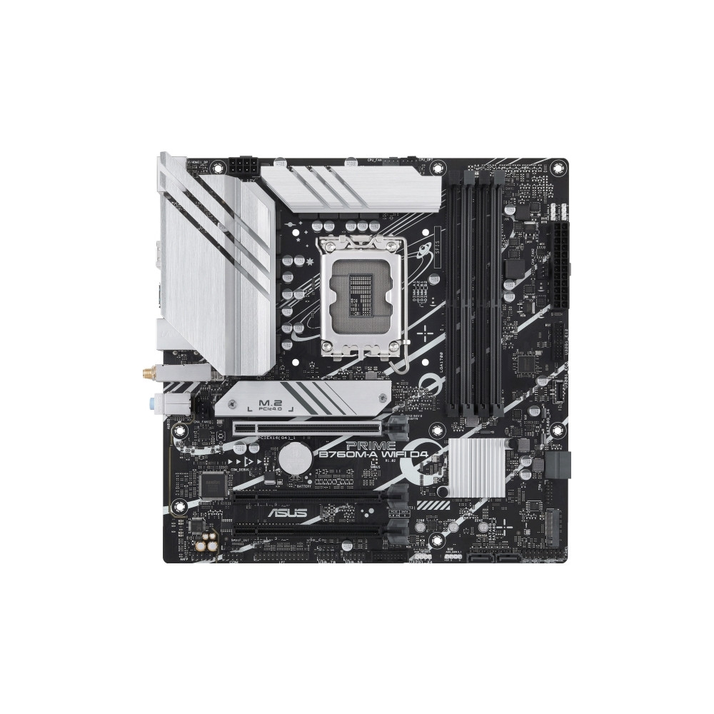 Produktbild för ASUS PRIME B760M-A WIFI D4 - moderkort - micro ATX - LGA1700-uttag - B760