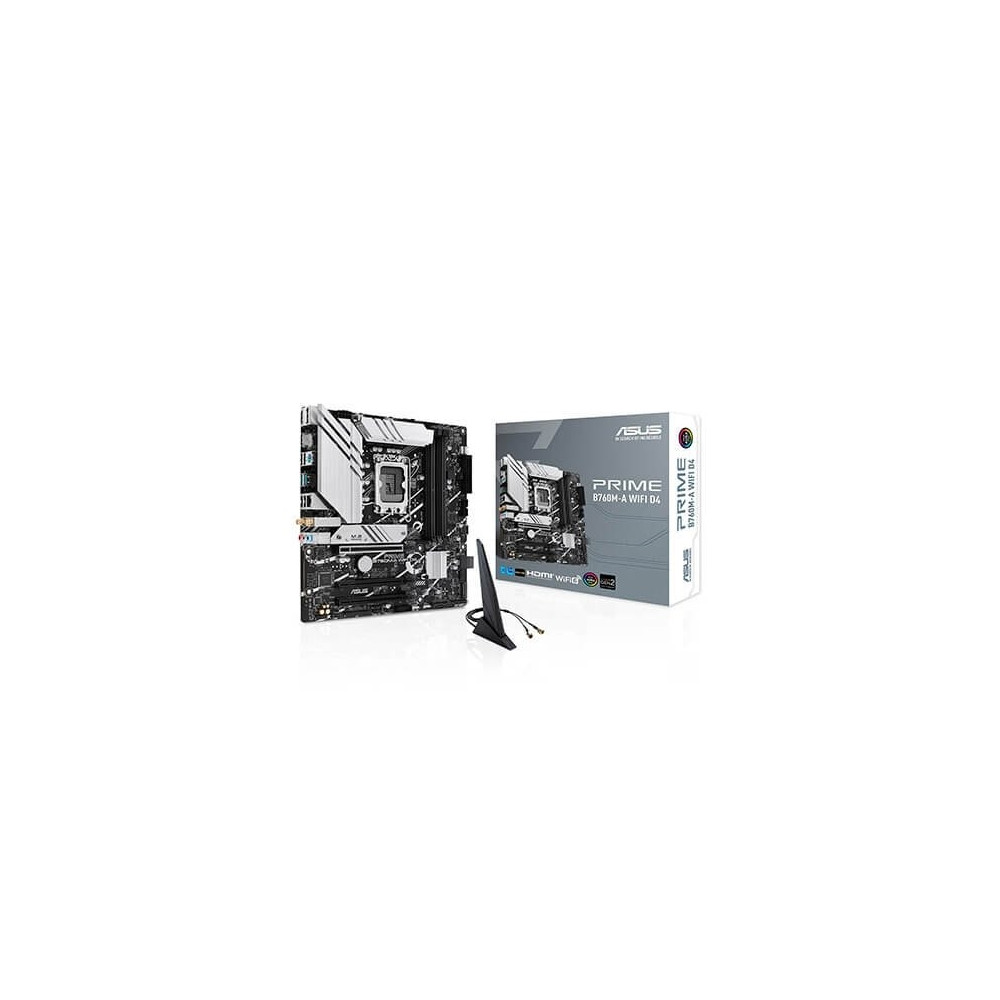 Produktbild för ASUS PRIME B760M-A WIFI D4 - moderkort - micro ATX - LGA1700-uttag - B760