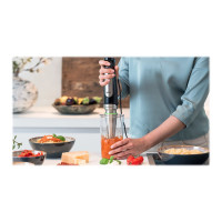 Produktbild för Braun Multiquick 7 MQ 7075X - handmixer - premiumsvart/borstat rostfritt stål