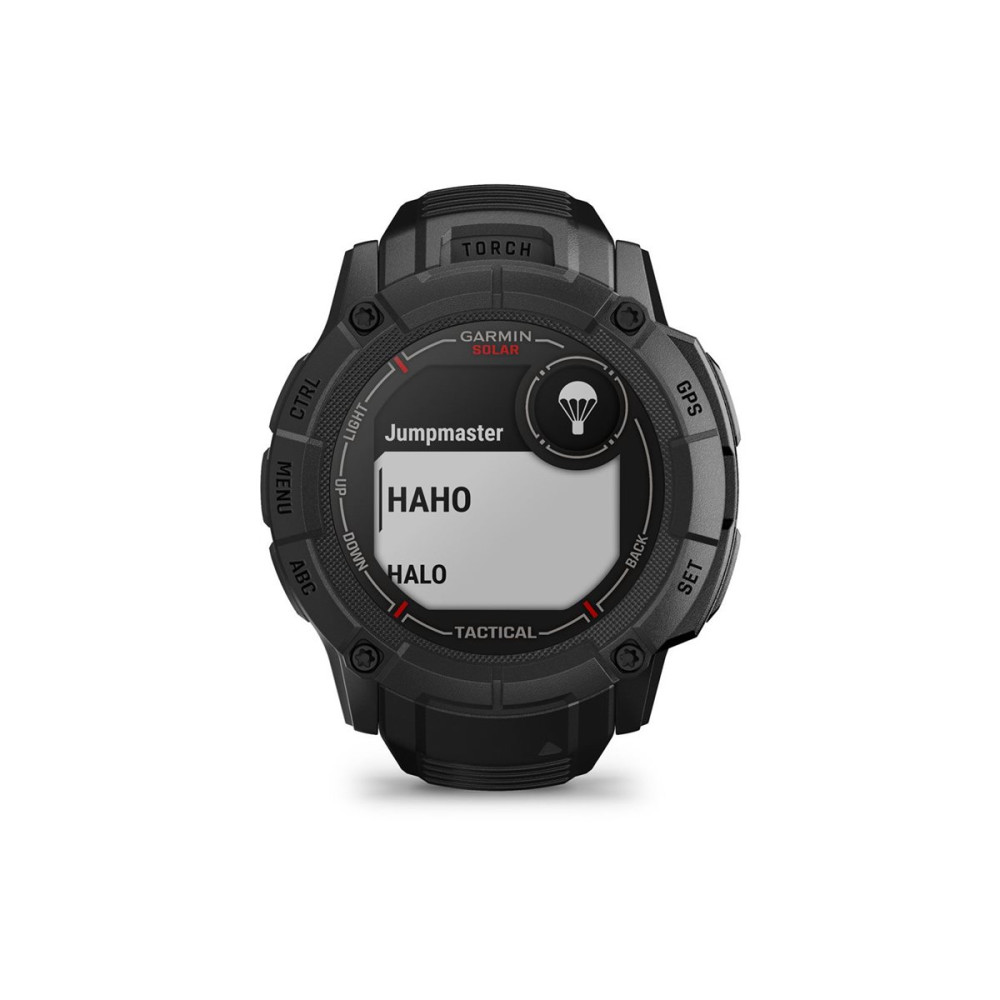Produktbild för Garmin Instinct 2X Solar Tactical Edition - fiberförstärkta polymerer - Ja smart klocka med band - 64 MB - svart
