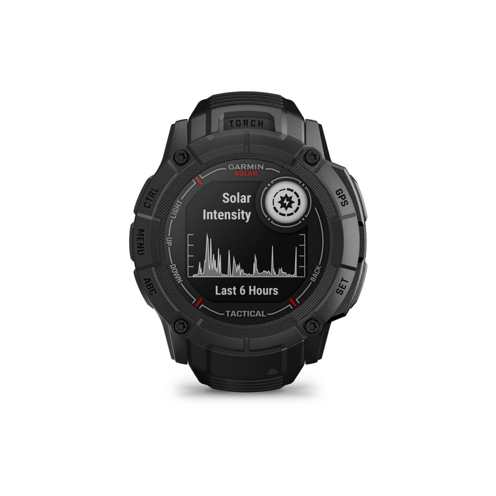 Produktbild för Garmin Instinct 2X Solar Tactical Edition - fiberförstärkta polymerer - Ja smart klocka med band - 64 MB - svart