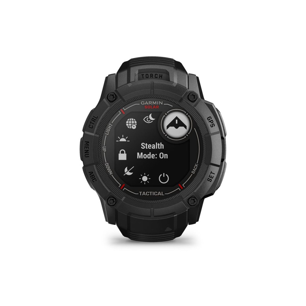 Produktbild för Garmin Instinct 2X Solar Tactical Edition - fiberförstärkta polymerer - Ja smart klocka med band - 64 MB - svart