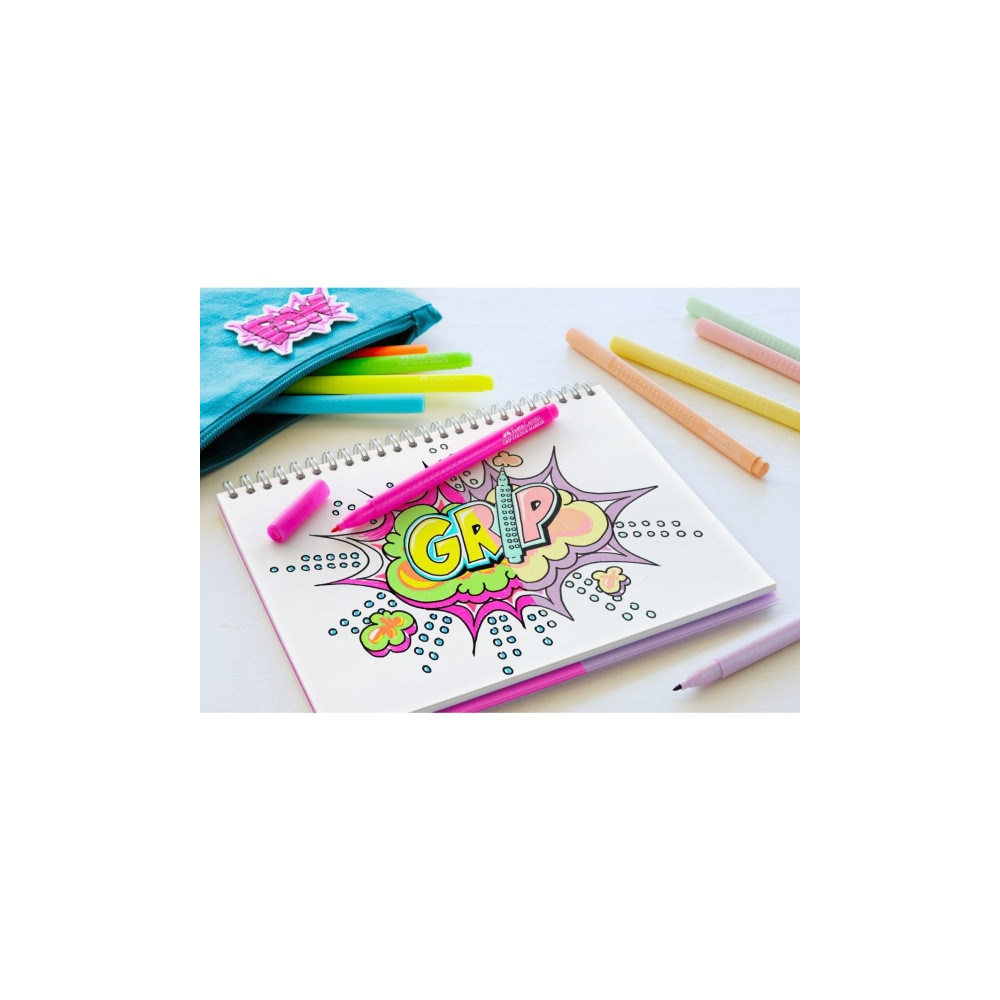 Produktbild för Faber-Castell 155312, Fin, 10 färger, Multifärg, Multifärg,...