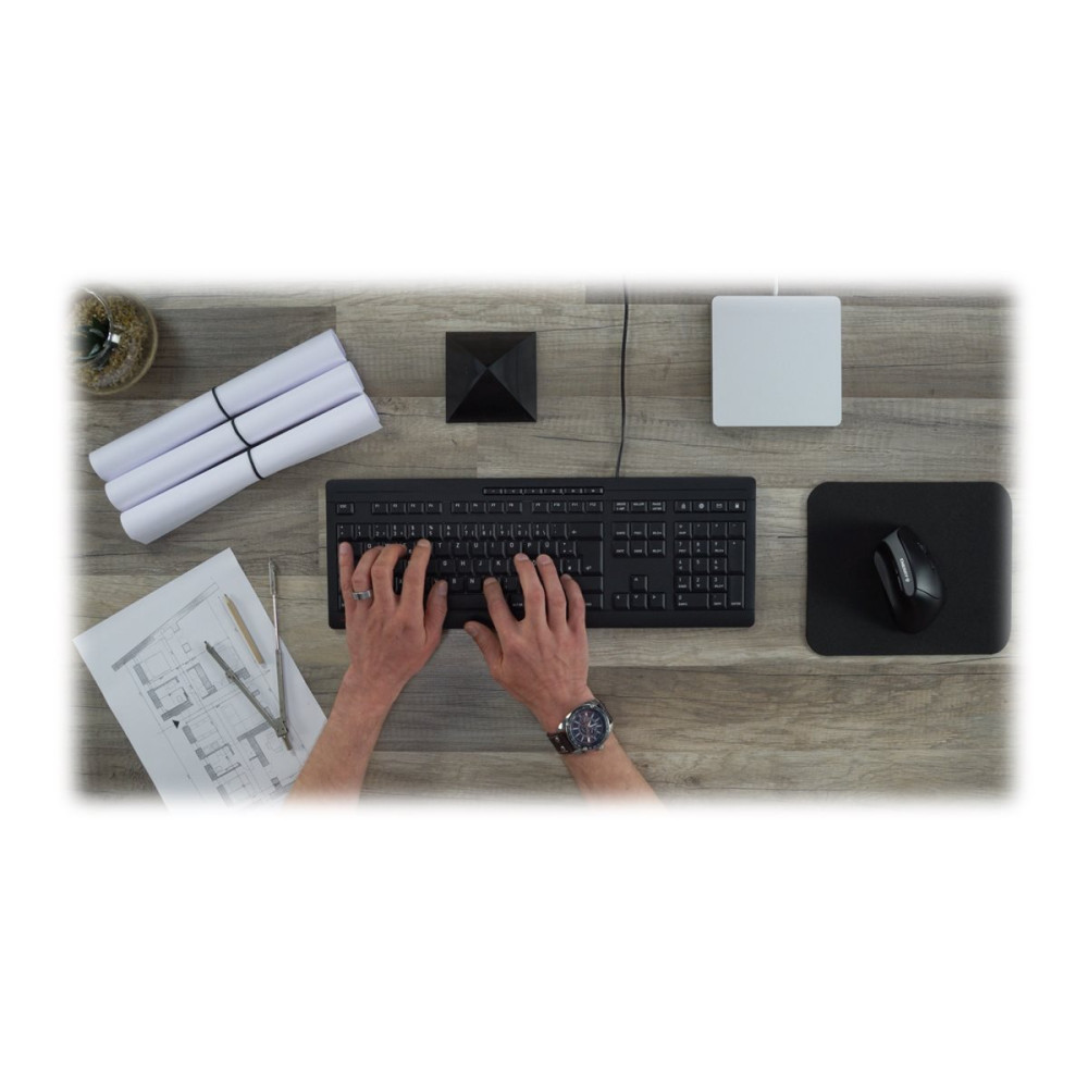 Produktbild för CHERRY STREAM KEYBOARD - tangentbord - spansk - svart Inmatningsenhet