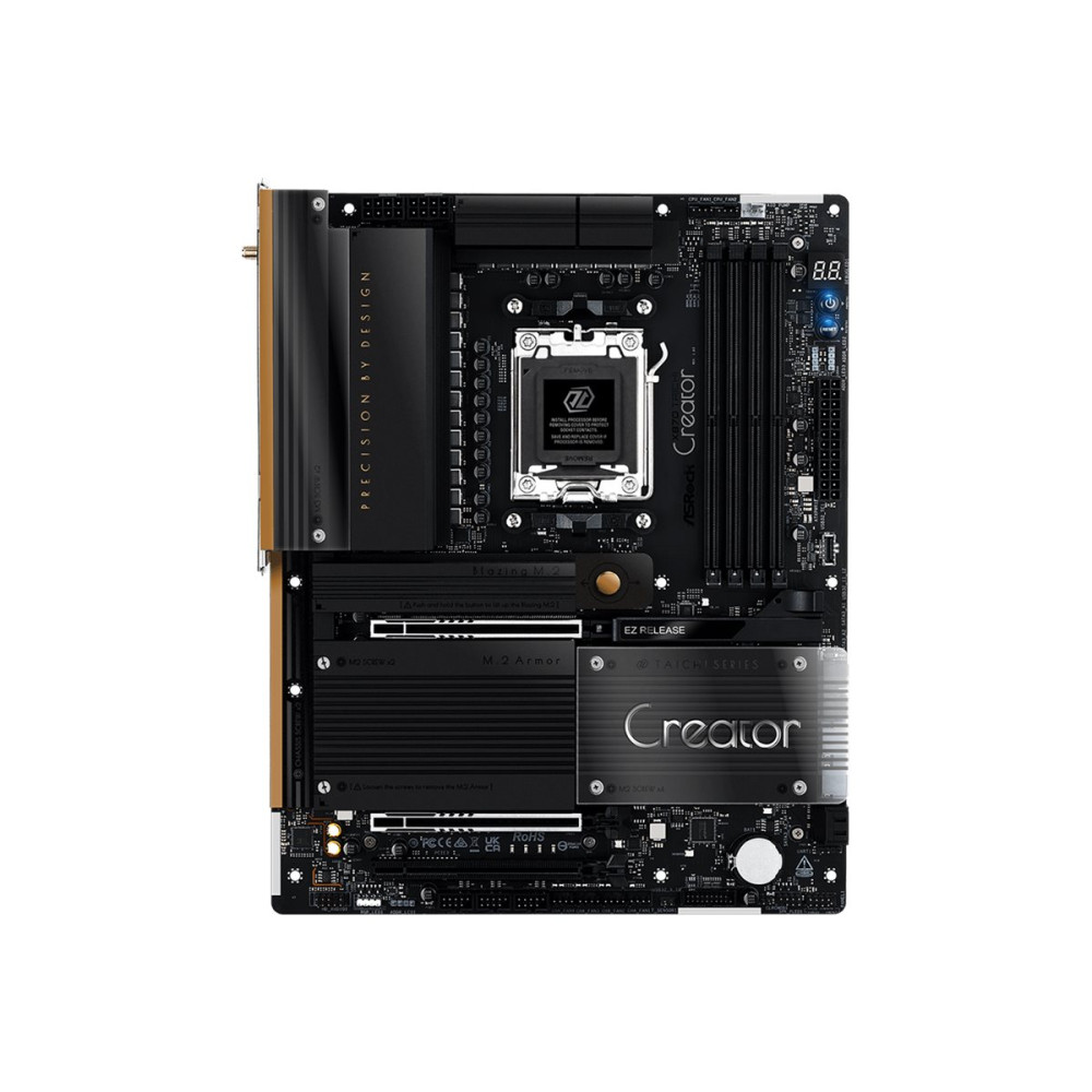 Produktbild för ASRock X870 TAICHI CREATOR - moderkort - ATX - Socket AM5 - AMD X870