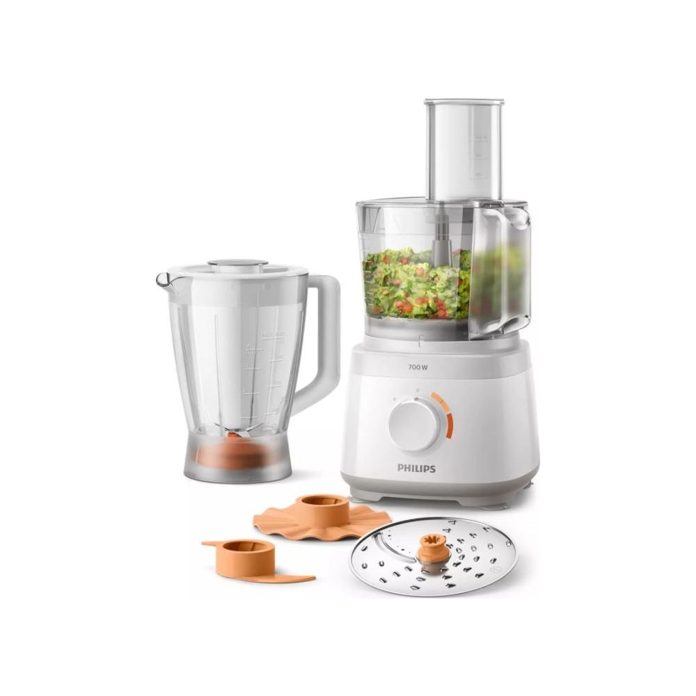 Produktbild för Philips Daily Collection HR7320 - matberedare - 700 W - vit