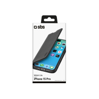 Produktbild för SBS TEBKLITEIP1561PK, Plånbok, Apple, iPhone 15 Pro, 17 cm (...