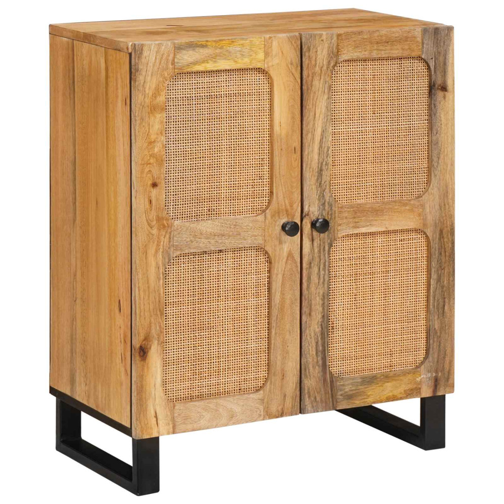 Produktbild för Sideboard 3 pcs Brun 180 x 33 x 75 cm Massivt mangoträ