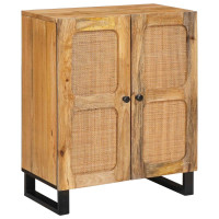 Produktbild för Sideboard 3 pcs Brun 180 x 33 x 75 cm Massivt mangoträ