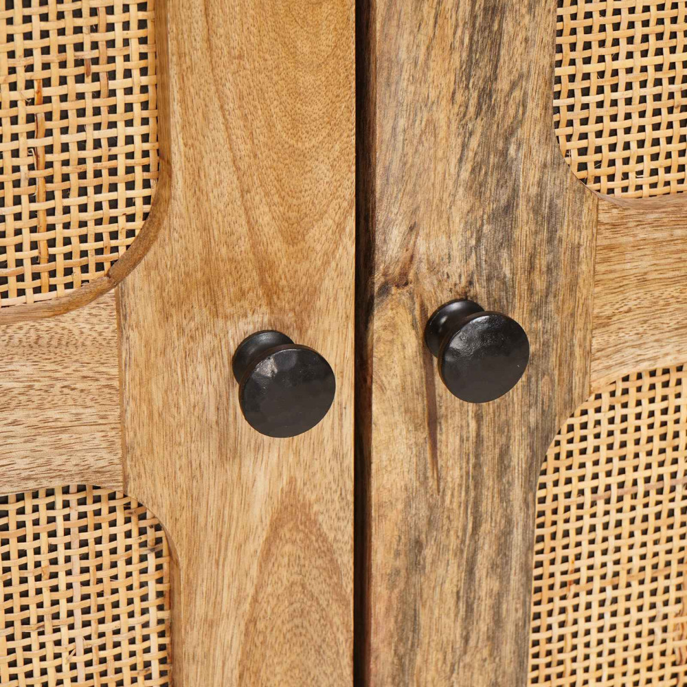 Produktbild för Sideboard 3 pcs Brun 180 x 33 x 75 cm Massivt mangoträ