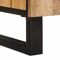 Produktbild för Sideboard 3 pcs Brun 180 x 33 x 75 cm Massivt mangoträ