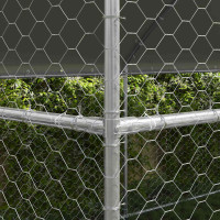 Produktbild för Hundbur med lagring 3 pcs Silver 6 x 2 x 2 m Galvaniserat stål