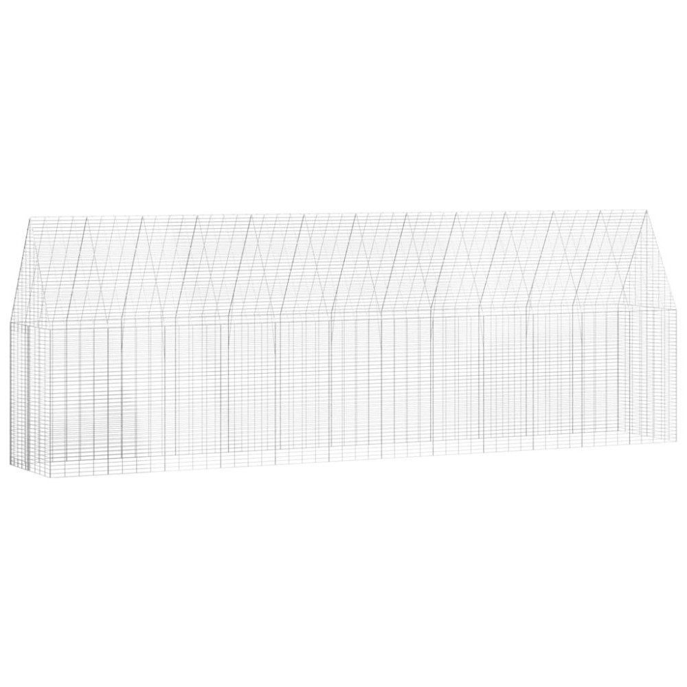 Produktbild för Hönshus 2 pcs Silver 600 x 100 x 210 cm Galvaniserat Stål