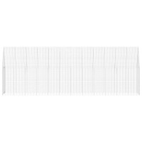 Produktbild för Hönshus 2 pcs Silver 600 x 100 x 210 cm Galvaniserat Stål