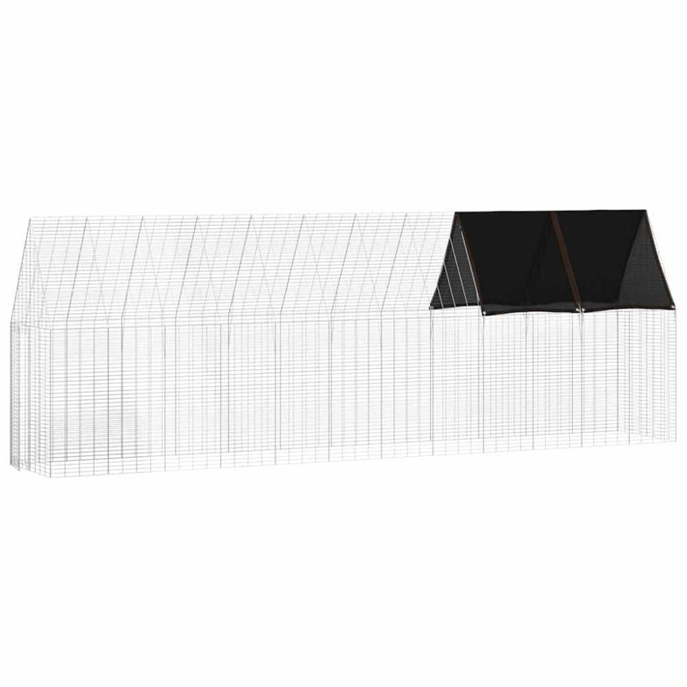 Produktbild för Hönshus 2 pcs Silver 600 x 100 x 210 cm Galvaniserat Stål