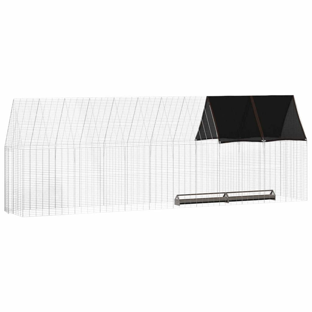 Produktbild för Hönshus 2 pcs Silver 600 x 100 x 210 cm Galvaniserat Stål