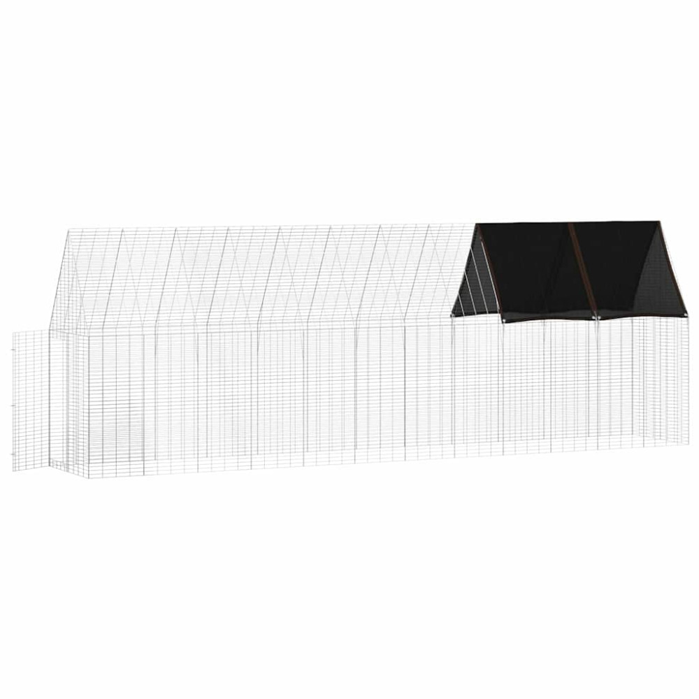 Produktbild för Hönshus 2 pcs Silver 600 x 100 x 210 cm Galvaniserat Stål