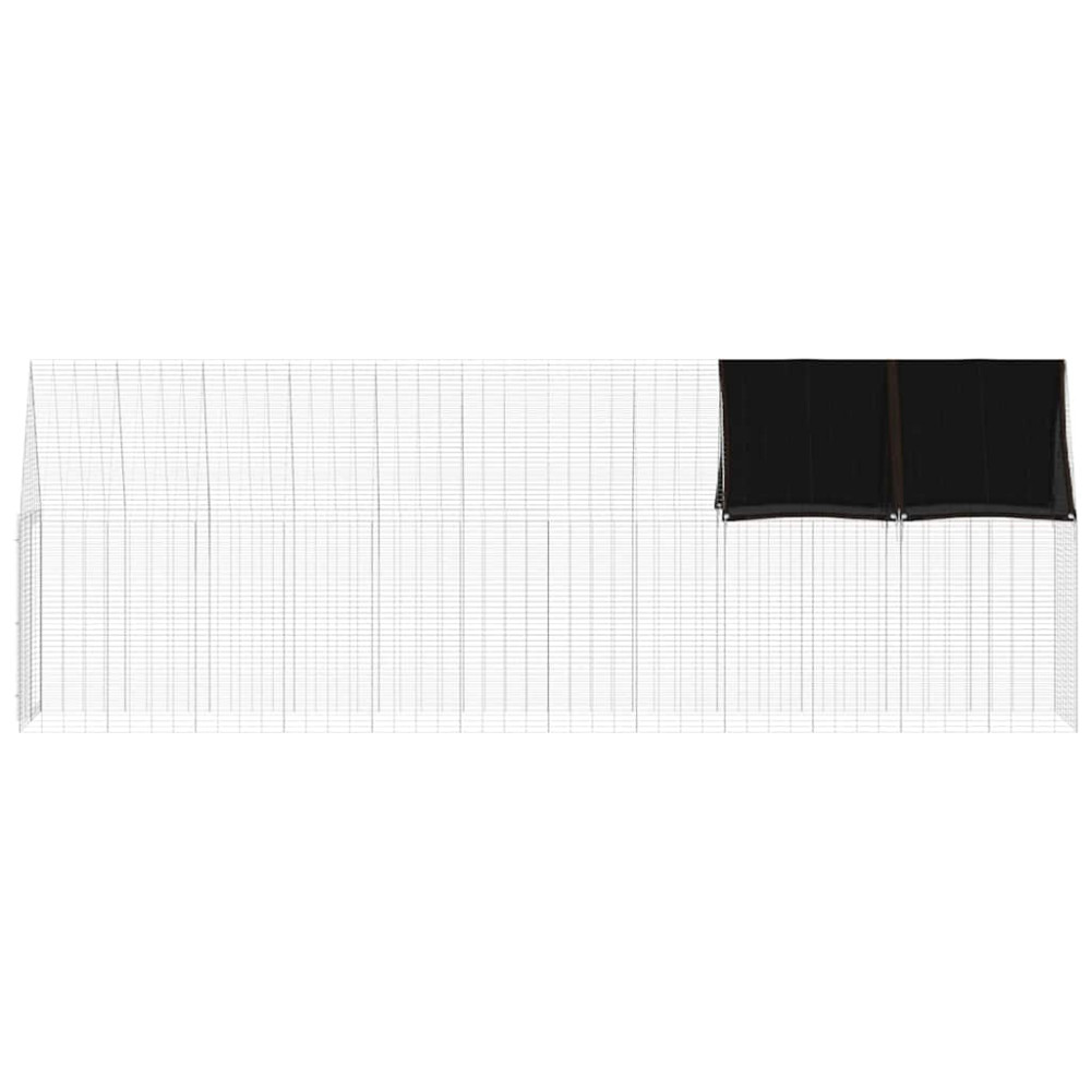 Produktbild för Hönshus 2 pcs Silver 600 x 100 x 210 cm Galvaniserat Stål