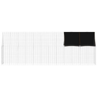 Produktbild för Hönshus 2 pcs Silver 600 x 100 x 210 cm Galvaniserat Stål